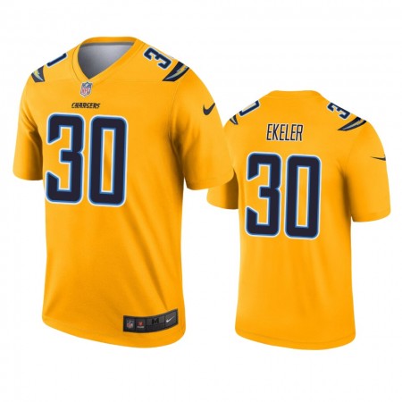 Herren Los Angeles Chargers Trikot Austin Ekeler 30 Inverted Legend Grau